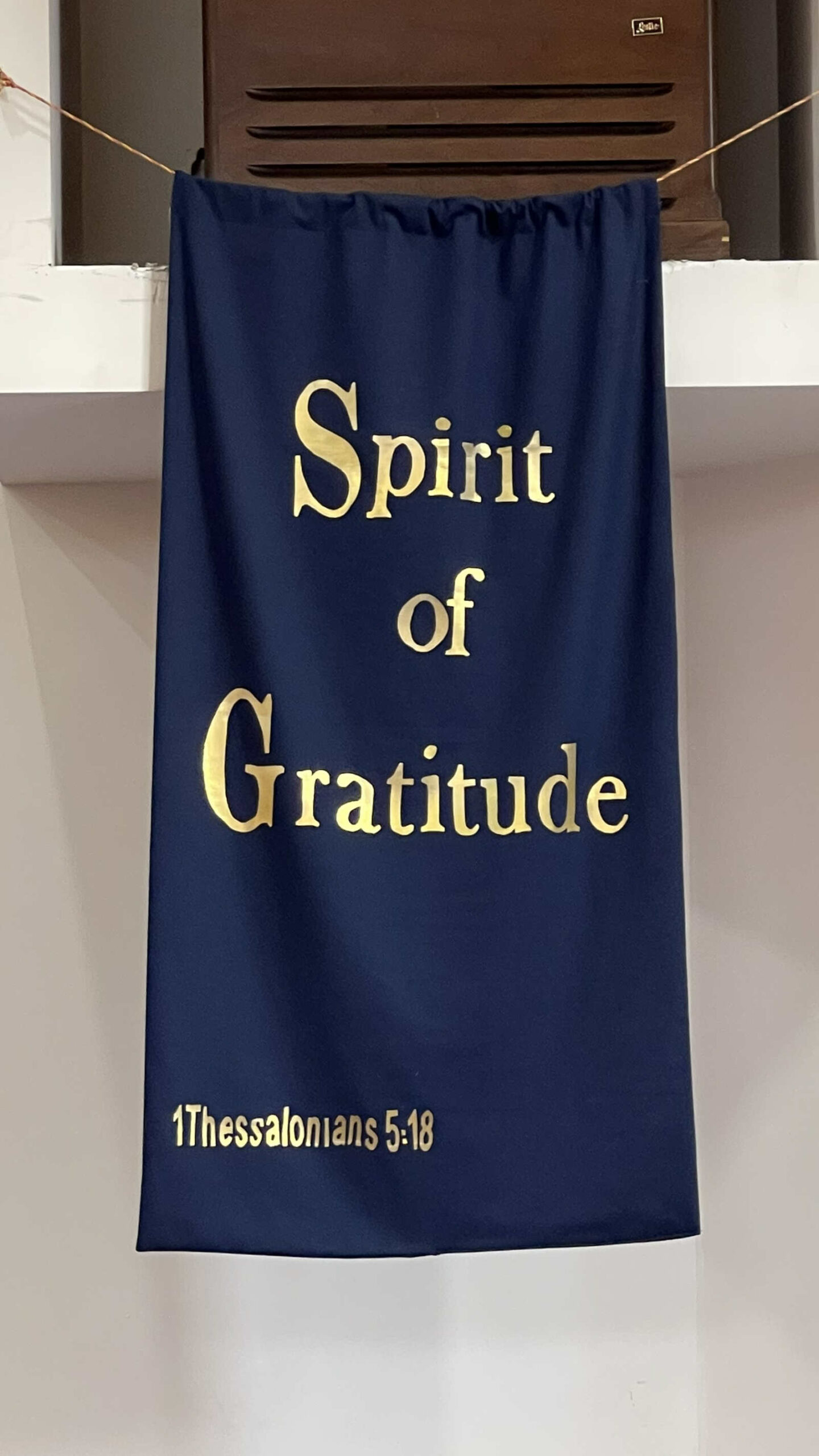 Spirit of Gratitude Banner at Apostolic Church of Jesus Christ in Topeka, KS